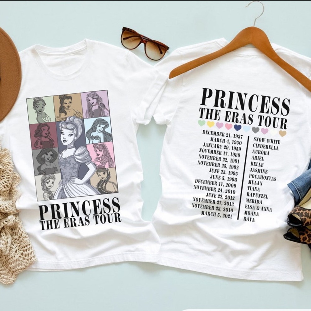 Disney Princess Eras Tour Shirt